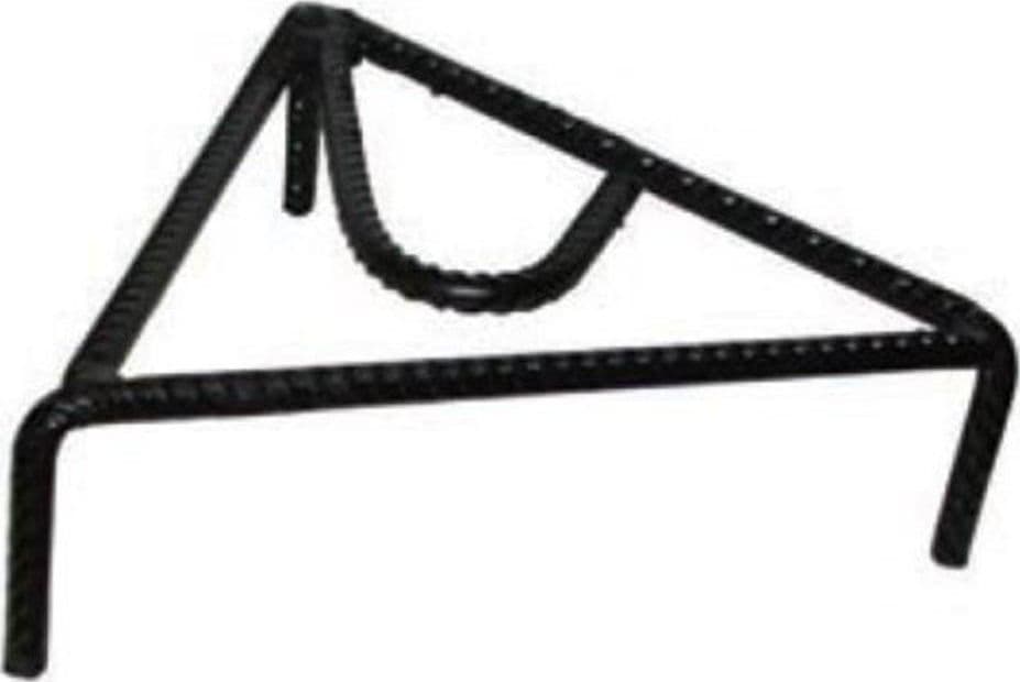TREPPIEDE IN FERRO NERO DA CM 20 A TRIANGOLO BARBECUE STUFE CAMINETTO 137232