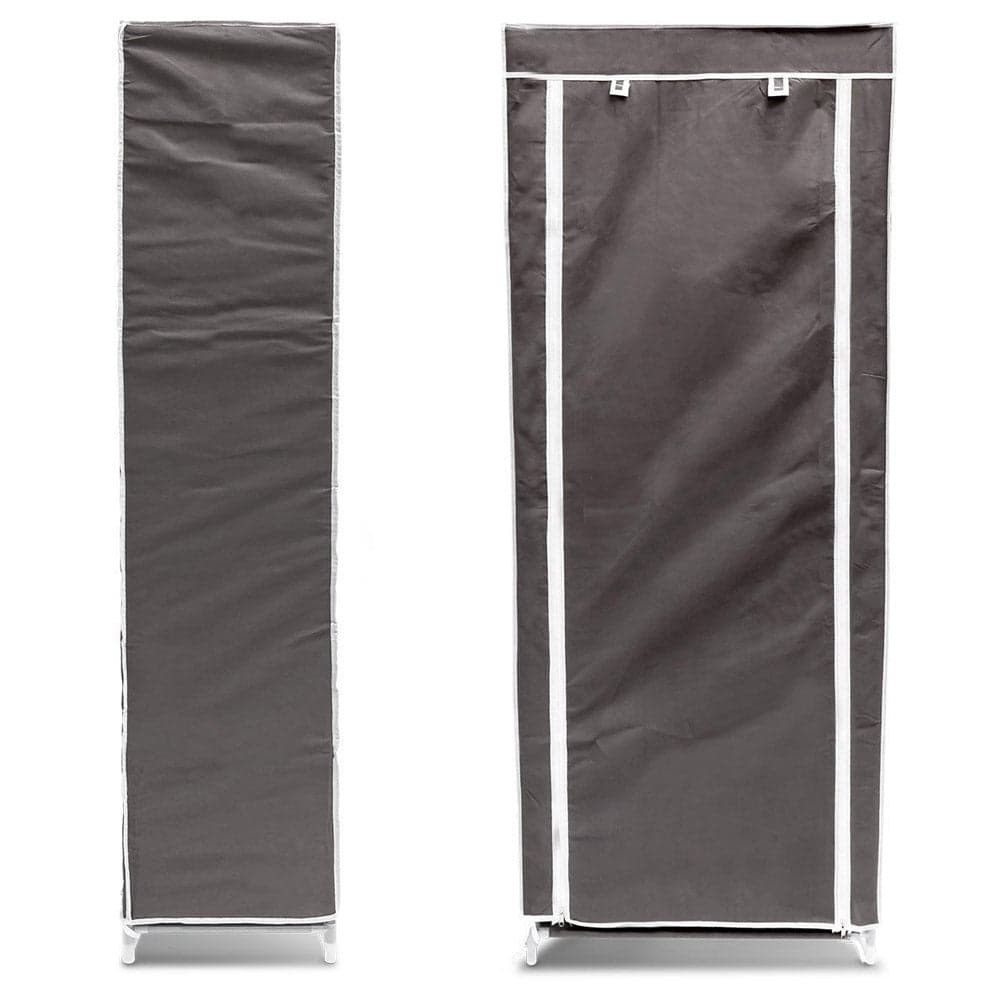 Scarpiera Salvaspazio 10Ripiani 36Paia Struttura Metallo Tessuto TNT 60x30 H150cm Grigio in Scaffali portascarpe Danyx - Casoria, commercioVirtuoso.it