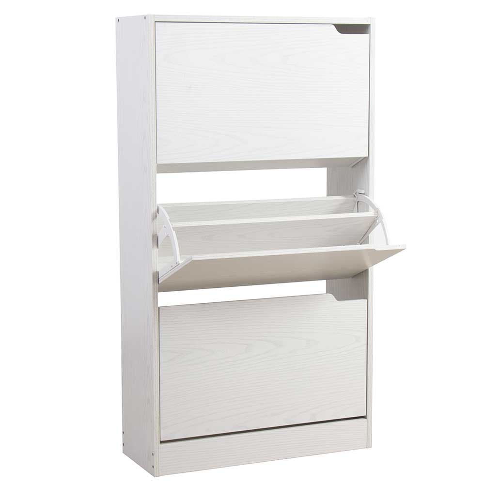 Scarpiera 3Ante Doppia Profondità Salvaspazio Bianco Frassinato 63x24H115cm mdf in Scarpiere Danyx - Casoria, commercioVirtuoso.it