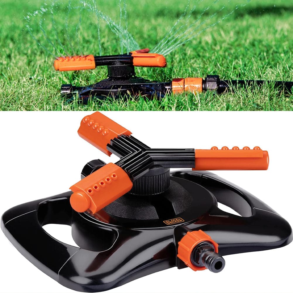 Irrigatore Prato Black+Decker 360° 3 Braccia Rotanti Irrigazione Giardino Regolabile in Irrigatori Danyx - Casoria, commercioVirtuoso.it