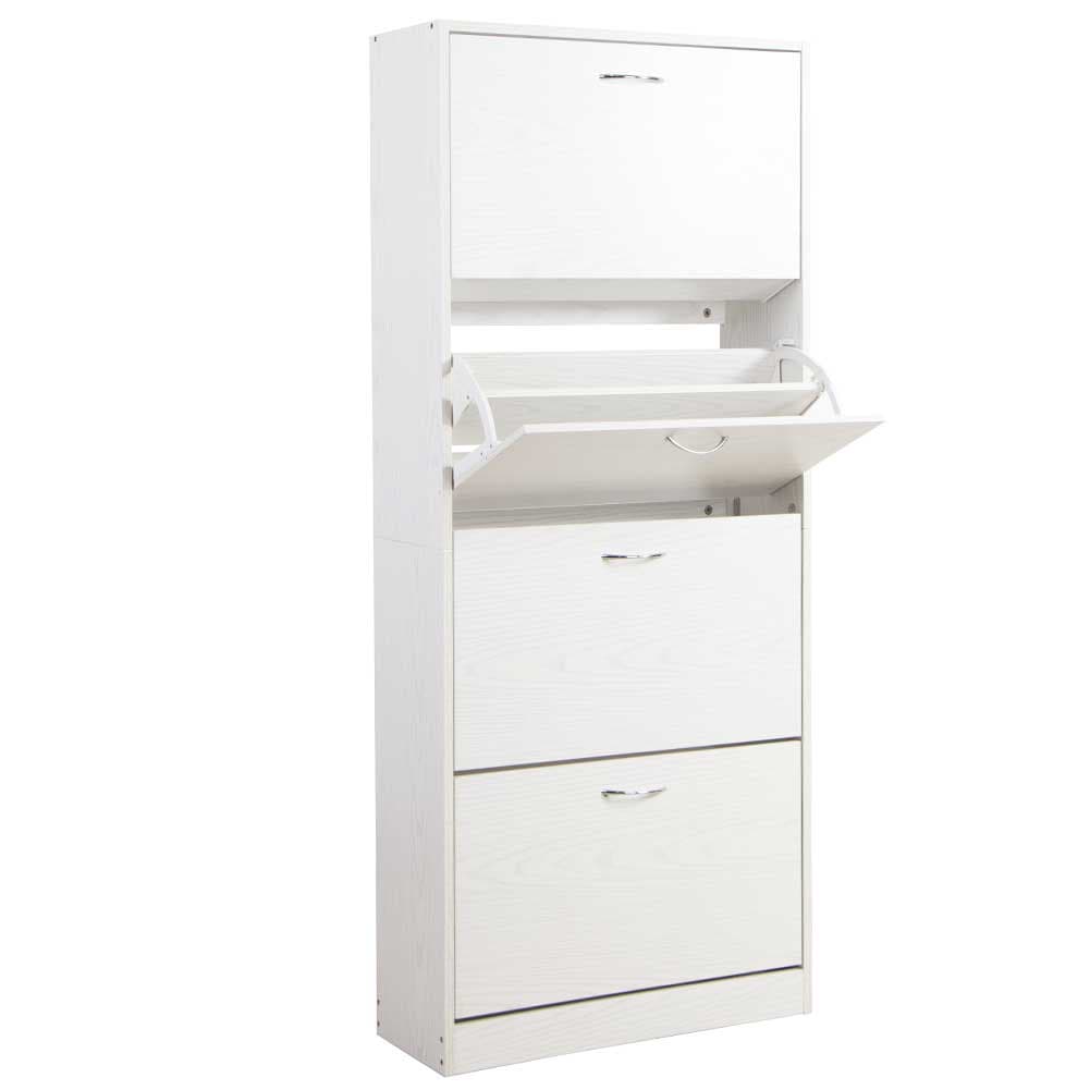 Scarpiera 4Ante Doppia Profondità Salvaspazio Bianco Frassinato 63x24H150cm mdf in Scarpiere Danyx - Casoria, commercioVirtuoso.it