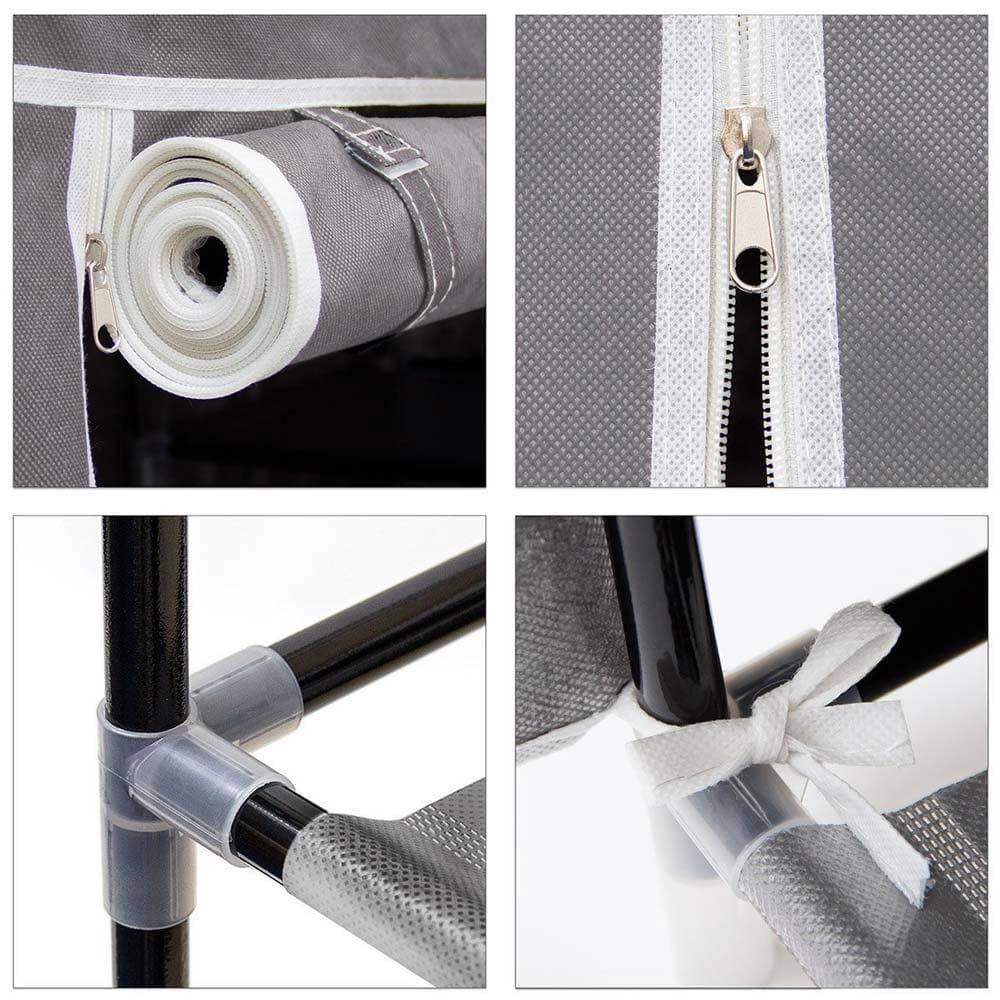 Scarpiera Salvaspazio XXL 45Paia Struttura Metallo e Tessuto TNT 90x30 H160cm Grigio in Scaffali portascarpe Danyx - Casoria, commercioVirtuoso.it