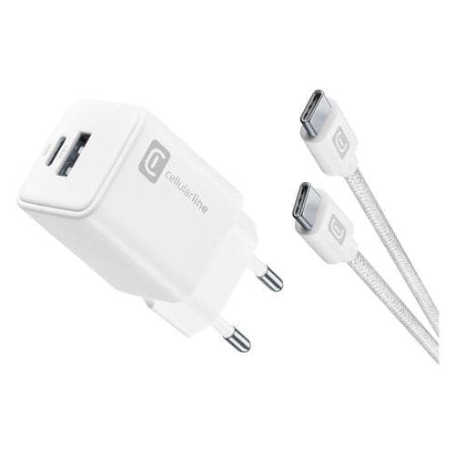 Caricabatterie Cellular Line ACHKITC2CGAN30TABW MULTIPOWER 30W GaN Whi in Caricabatterie da muro Scontolo.net - Potenza, commercioVirtuoso.it