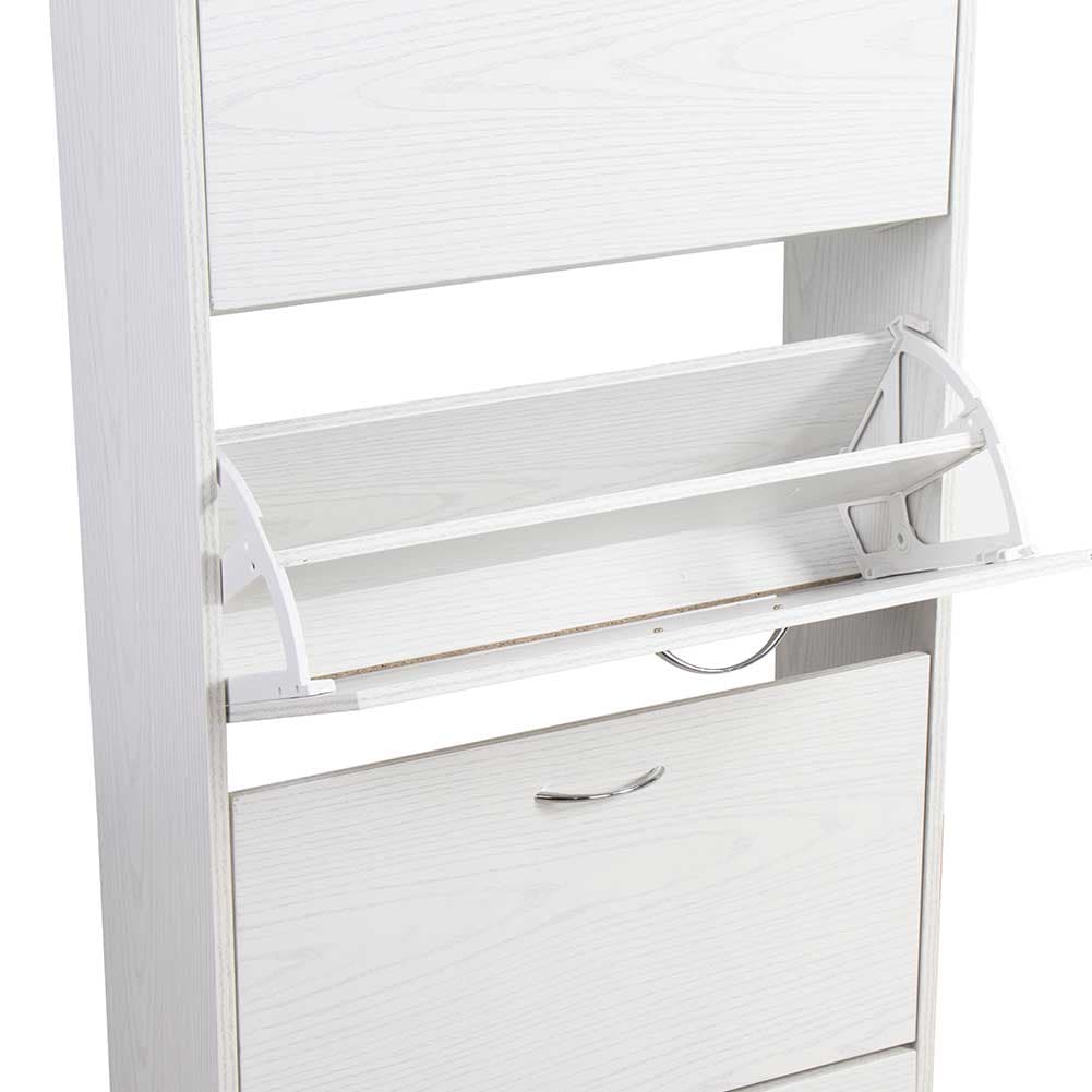 Scarpiera 4Ante Doppia Profondità Salvaspazio Bianco Frassinato 63x24H150cm mdf in Scarpiere Danyx - Casoria, commercioVirtuoso.it