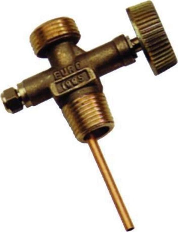 RUBINETTO PER BOMBOLE GAS DA 1 / 2 / 3 5 KG RICAMBIO IN OTTONE DF 206240
