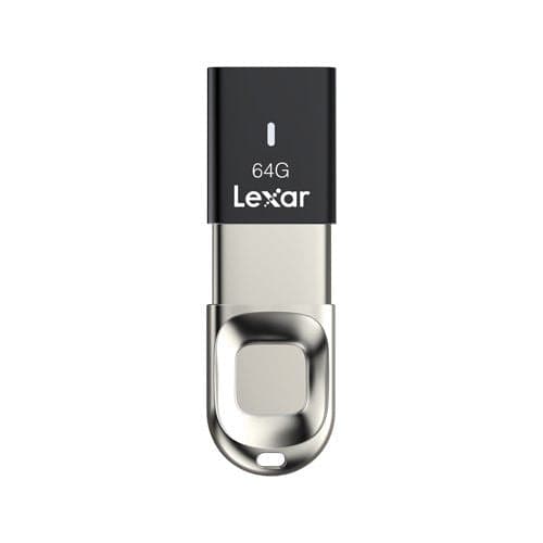 Chiavetta USB Lexar LJDF35 64GBBK JUMPDRIVE F35 Fingerprint Black e Si