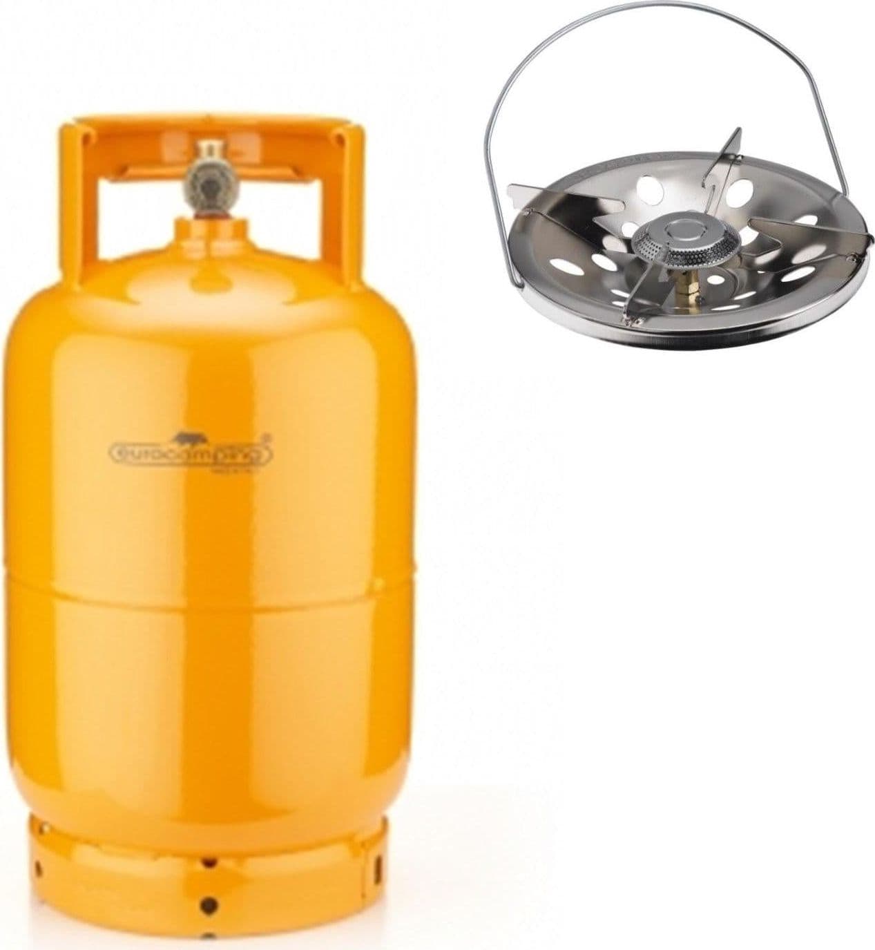 BOMBOLA A GAS 5 KG- (12 L) RICARICABILE DA CAMPEGGIO CAMPER + FORNELLO