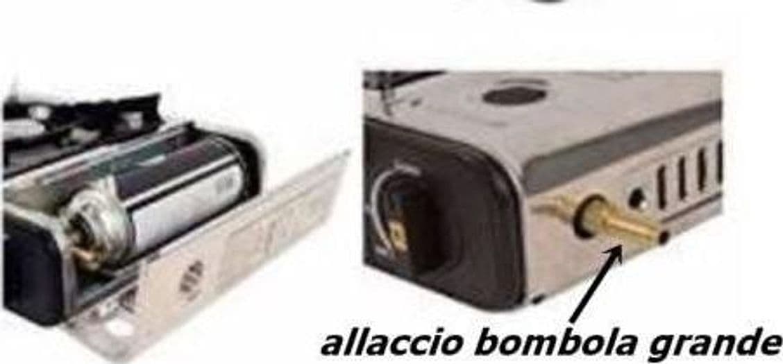 CUCINA A GAS A VALIGIA +1 CARTUCCIA CAMPEGGIO FORNELLO DOPPIO ALLACCIO / BOMBOLA in prodotto EuroStore07 - Alatri, commercioVirtuoso.it