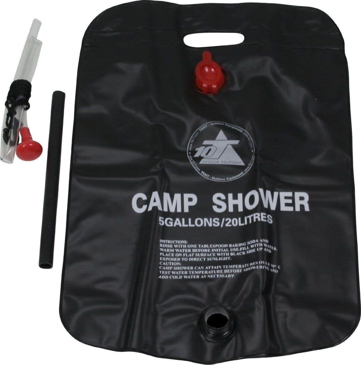 DOCCIA SOLARE 20 LT CON DOCCETTA PVC ATOSSICO PER CAMPEGGIO VACANZE FER 231527