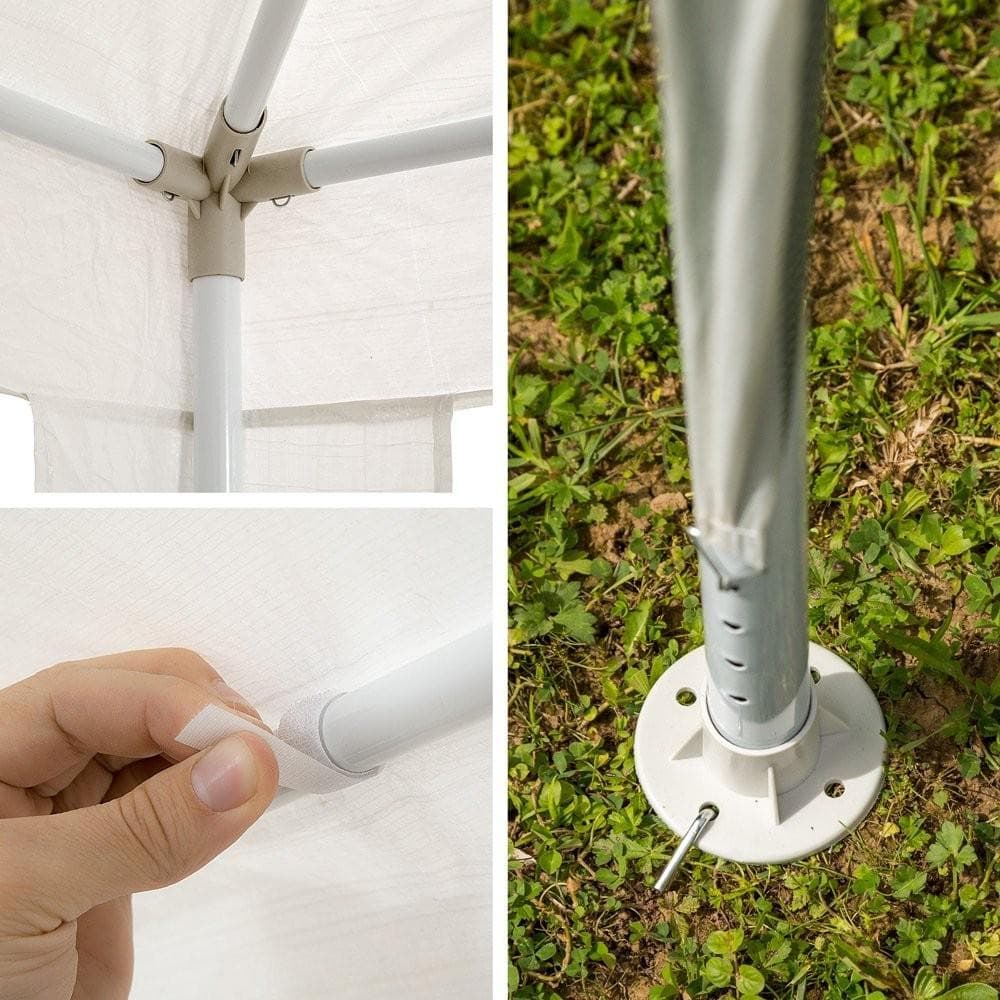 GAZEBO 3 x 4 MT TENDONE PARTY - PAGODA BIANCO GIARDINO CAMPEGGIO FER 182966 in prodotto EuroStore07 - Alatri, commercioVirtuoso.it