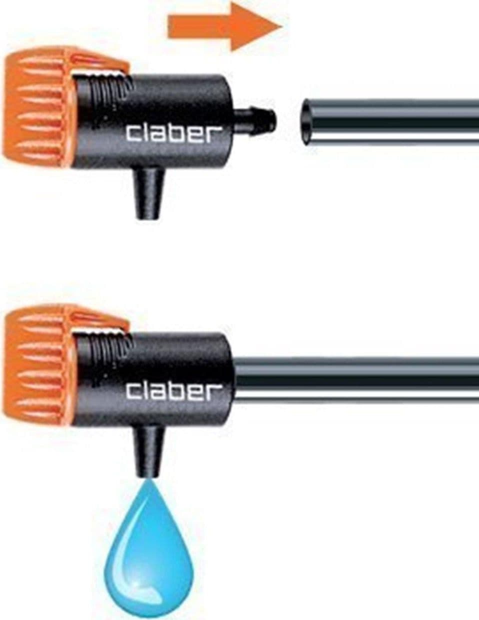 CLABER 91209 - PZ.10 GOCCIOLATORI REGOLABILI 0-6 l/h IRRIGAZIONE in prodotto EuroStore07 - Alatri, commercioVirtuoso.it