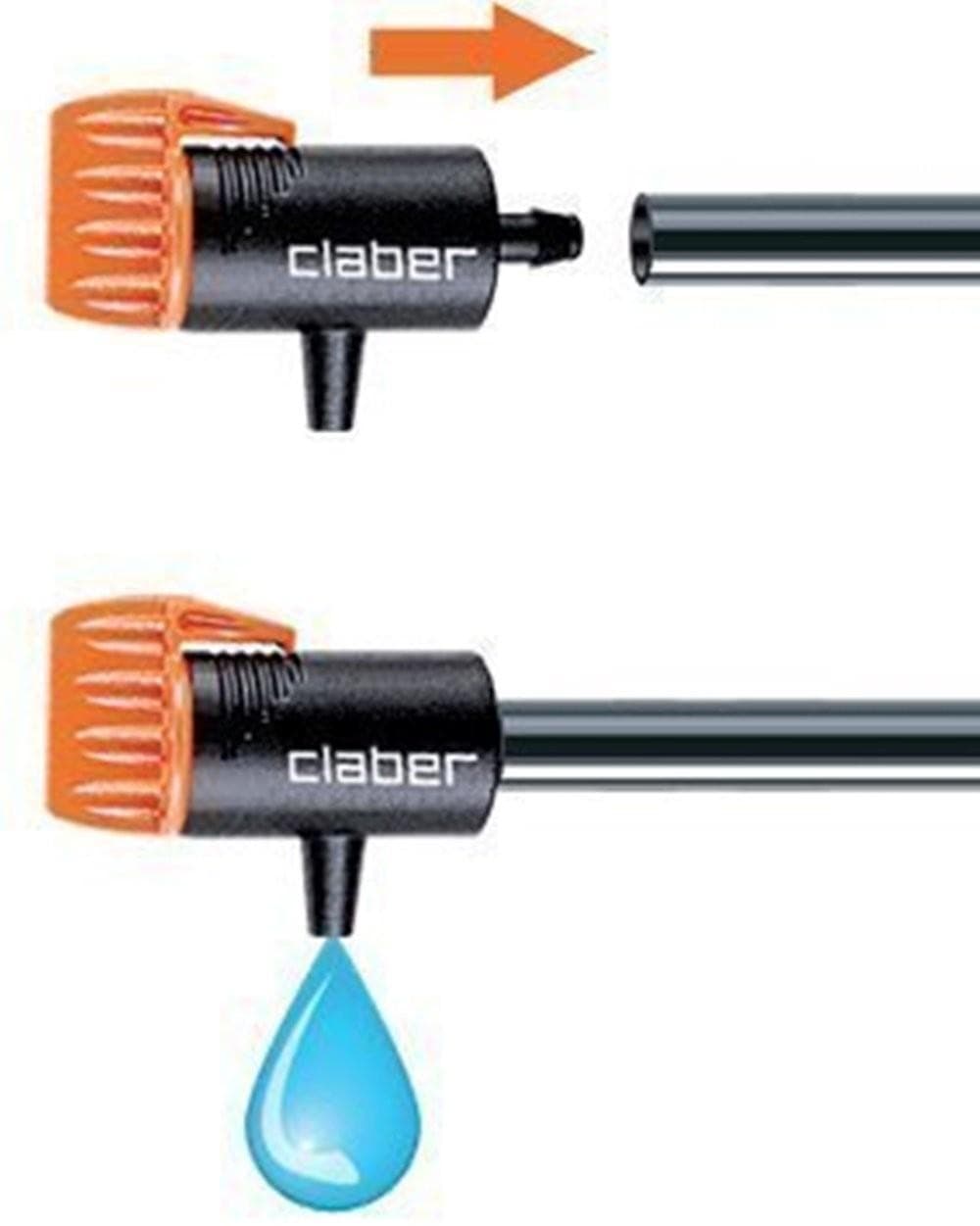 CLABER 91209 - PZ.10 GOCCIOLATORI REGOLABILI 0-6 l/h IRRIGAZIONE in prodotto EuroStore07 - Alatri, commercioVirtuoso.it