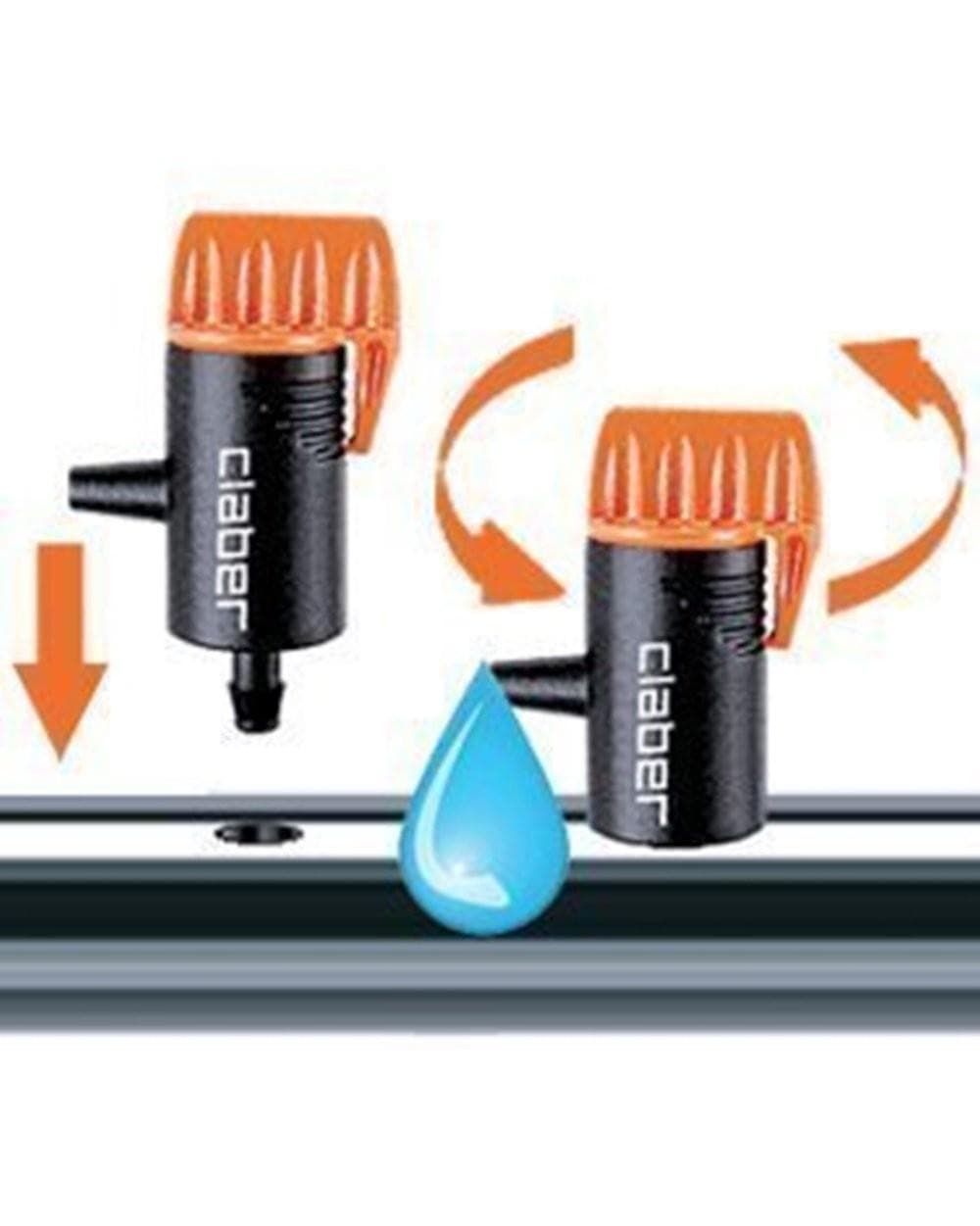 CLABER 91209 - PZ.10 GOCCIOLATORI REGOLABILI 0-6 l/h IRRIGAZIONE in prodotto EuroStore07 - Alatri, commercioVirtuoso.it