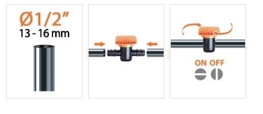 CLABER 91280 RUBINETTO PER TUBO COLLETTORE 1/2' GIARDINO IRRIGAZIONE in prodotto EuroStore07 - Alatri, commercioVirtuoso.it