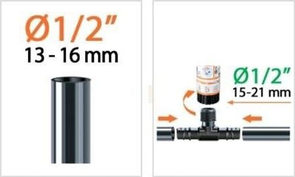CLABER 91072 3 VIE FILETTO 1/2' (15 - 21 mm) PER IRRIGATORI COLIBRI 2PZ in prodotto EuroStore07 - Alatri, commercioVirtuoso.it