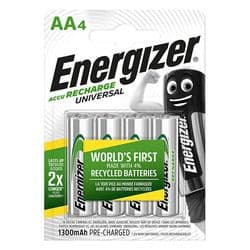 Batteria Stilo AA ricaricabile Energizer E301376005 RECHARGE UNIVERSAL in Pile ricaricabili Scontolo.net - Potenza, commercioVirtuoso.it