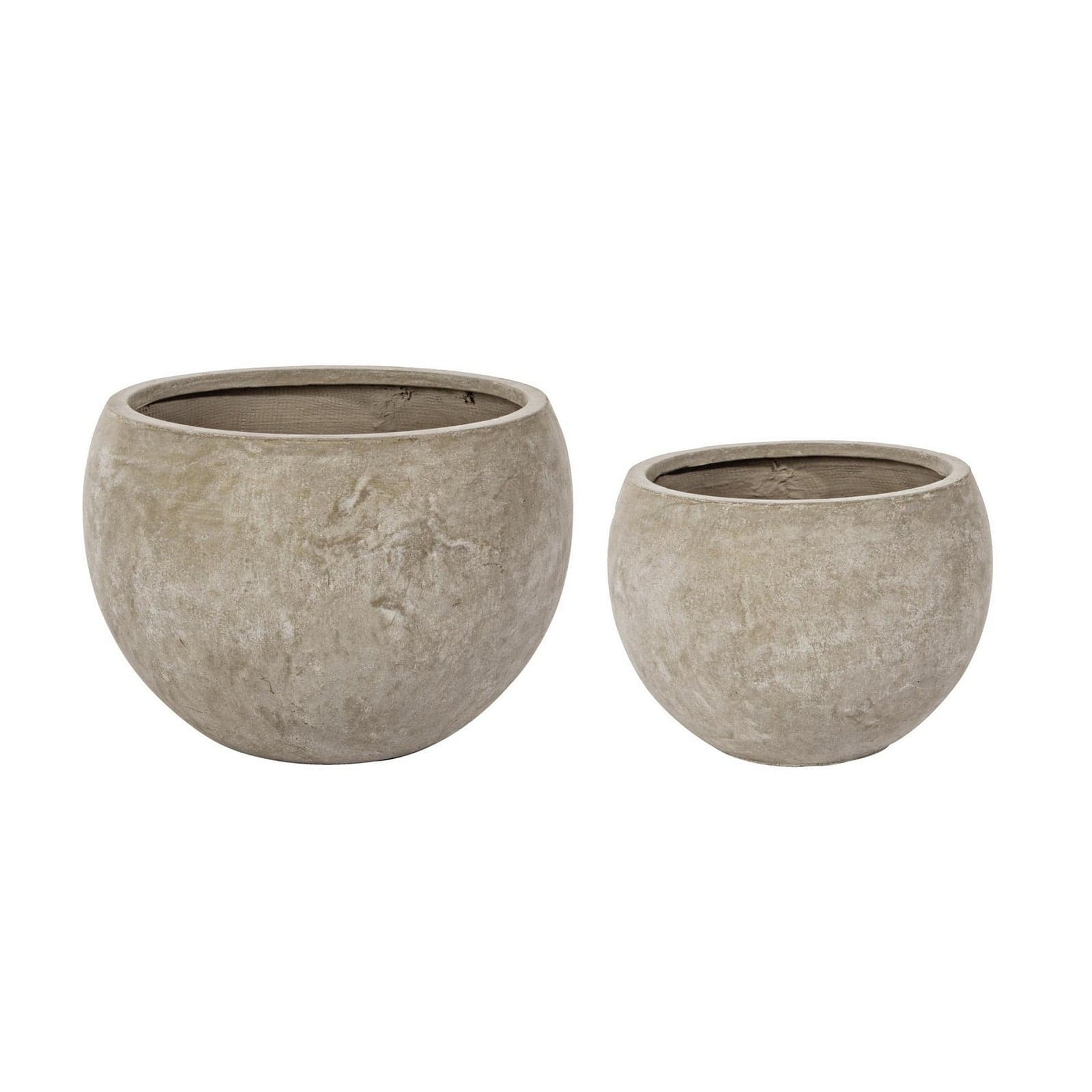 Set di 2 Vasi "Cement" in fibra di vetro e argilla colorata, stile moderno - 8