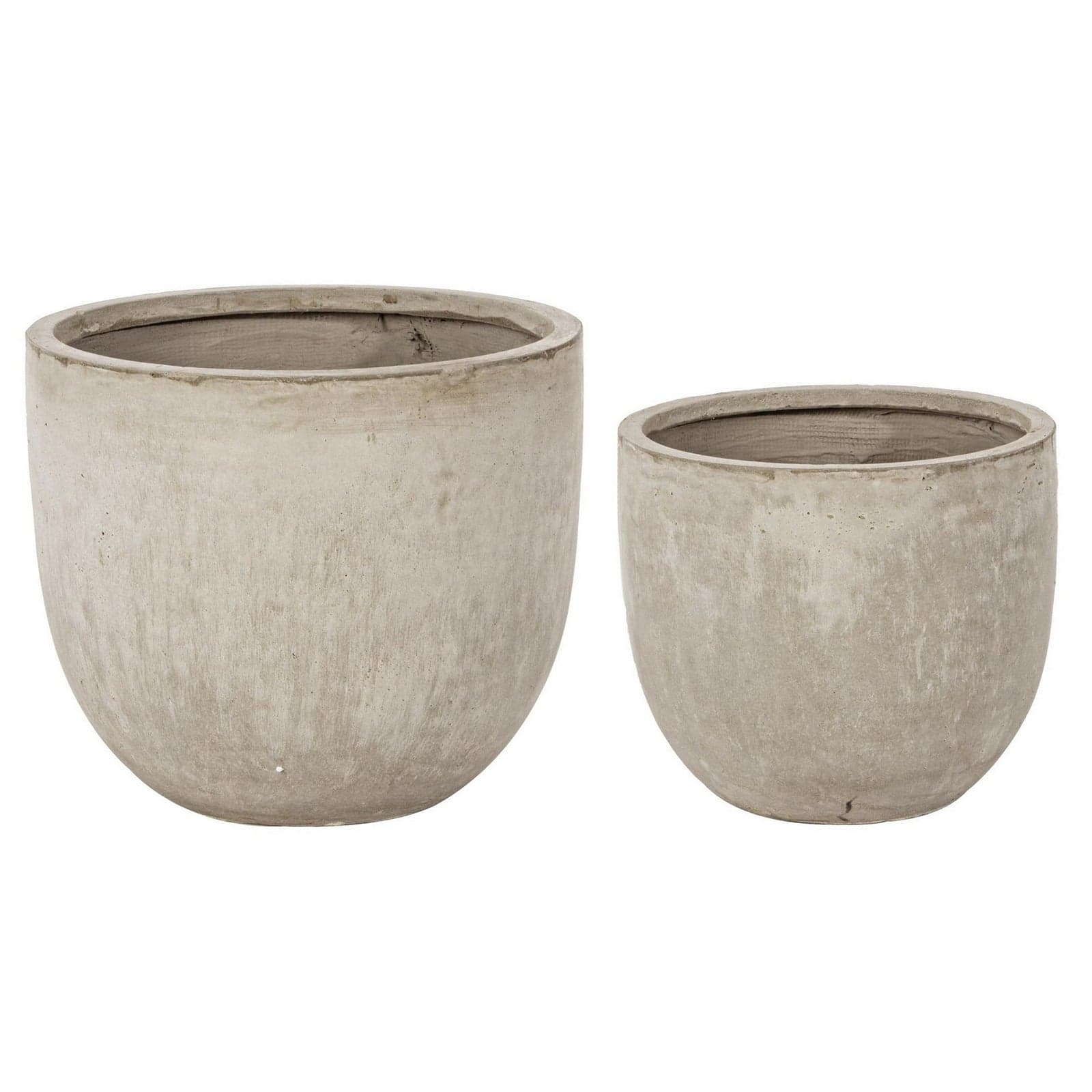 Set di 2 Vasi "Cement" in fibra di vetro e argilla colorata, stile moderno - 9