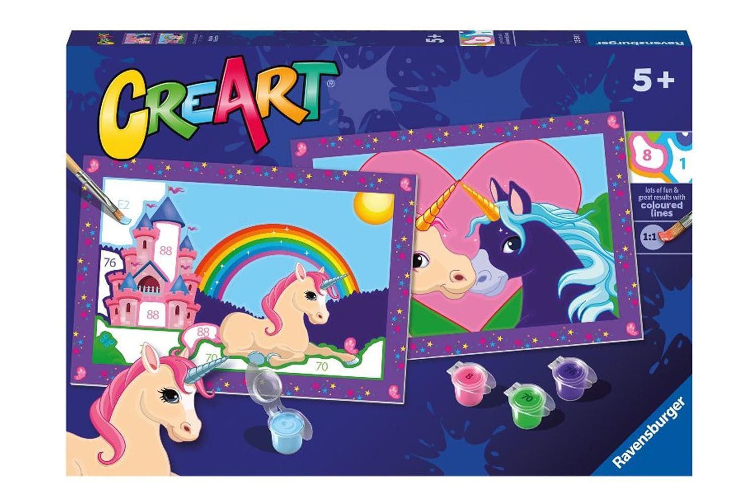 CreArt Junior 2 x Unicorni in Dipingere con i numeri Scontolo.net - Potenza, commercioVirtuoso.it