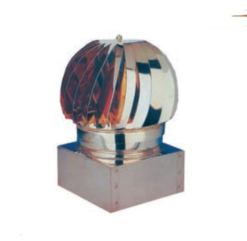 FUMAIOLO GIREVOLE CAMINO TESTA RADIANTE CM. 22 x 22 IN LAMIERA ZINCATA FERR 6125 in prodotto EuroStore07 - Alatri, commercioVirtuoso.it