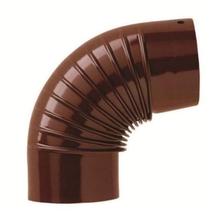 GOMITO STUFA LEGNA DIAM.CM 12 X 90 ° SMALTATO MARRONE LUCIDO DF 701558 in prodotto EuroStore07 - Alatri, commercioVirtuoso.it