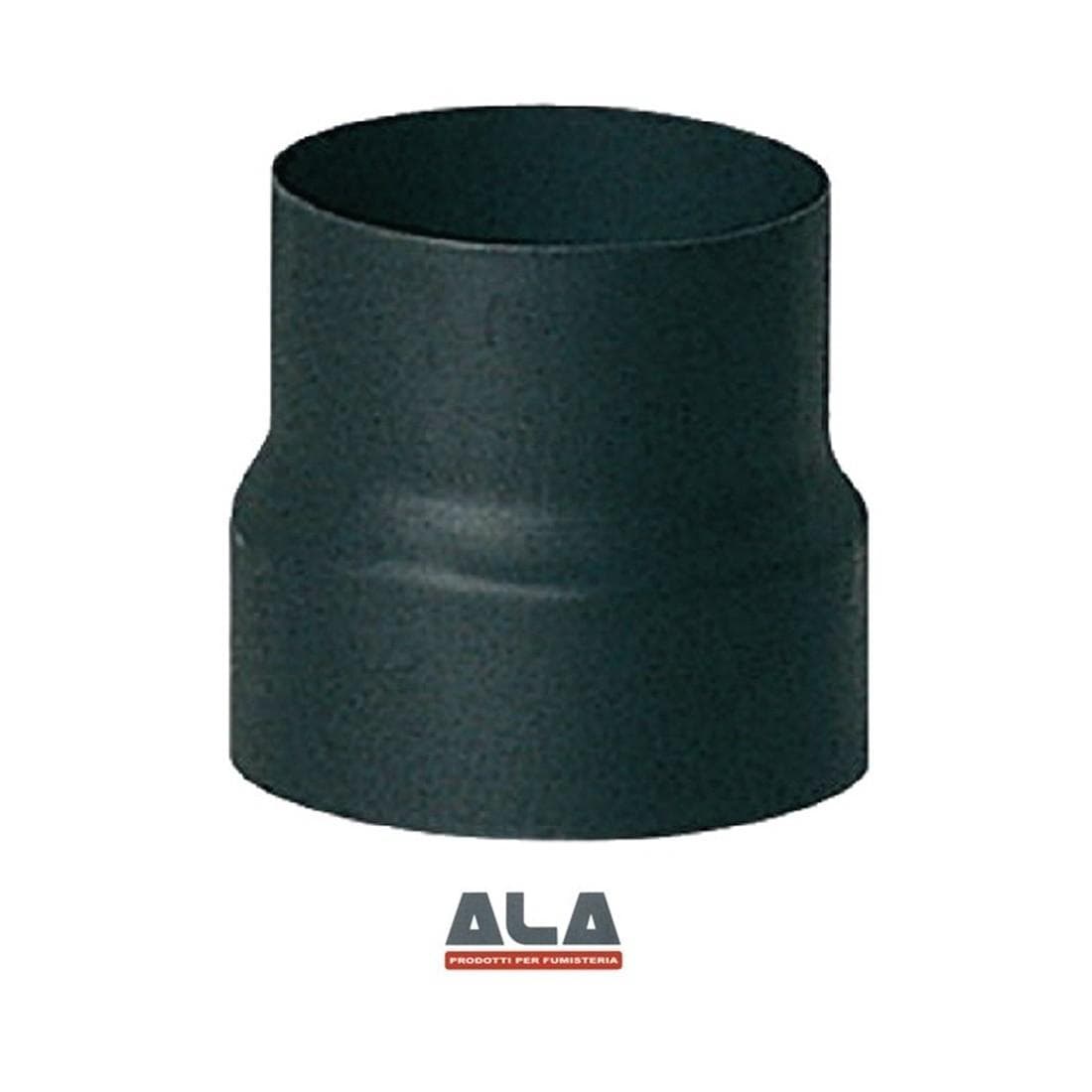 RIDUZIONE PORCELLANATA STUFE NERO OPACO F ø mm.130 M ø mm.120 x mm.150h F 363471 in prodotto EuroStore07 - Alatri, commercioVirtuoso.it