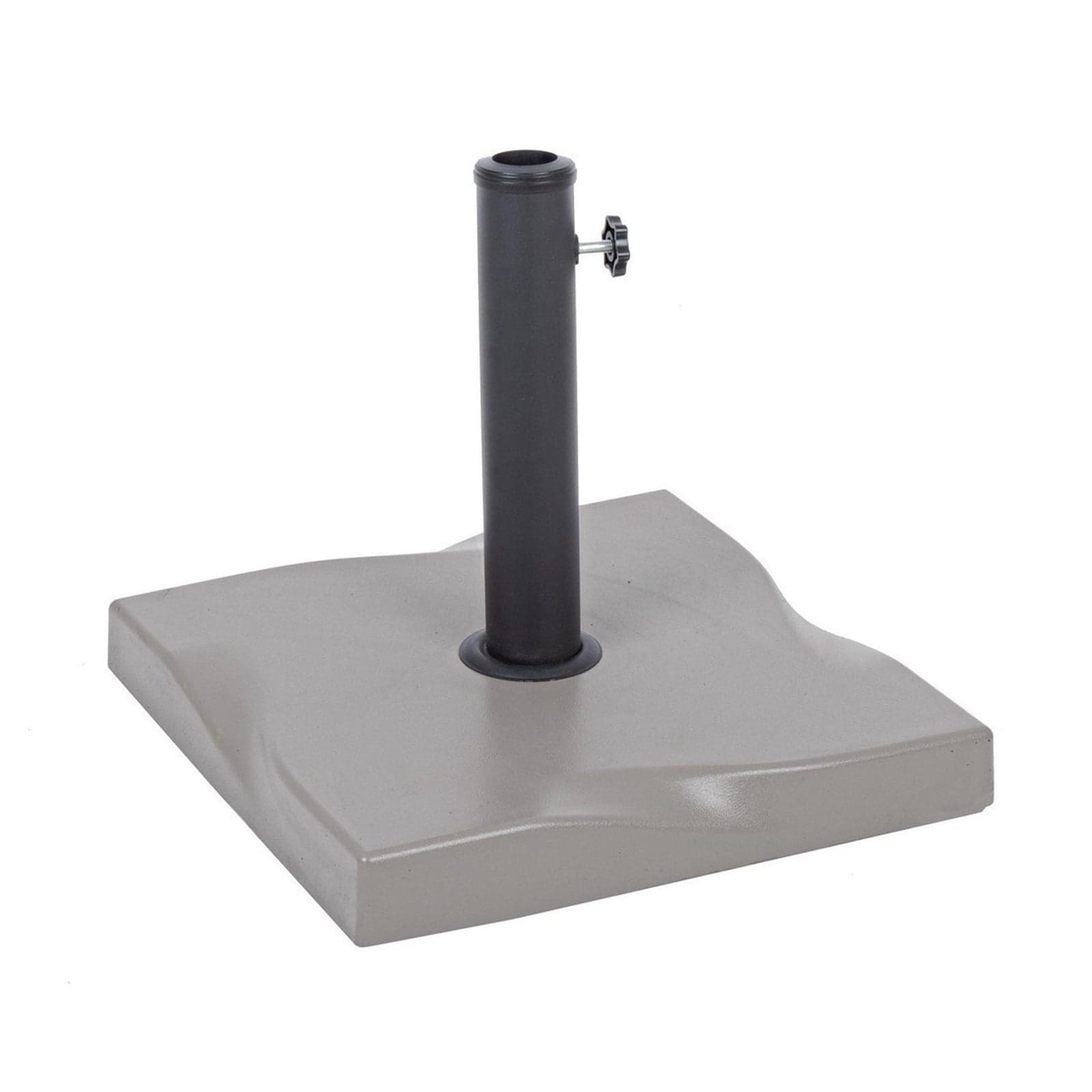 Base per ombrellone quadrata "Salonicco" in cemento con 3 regolatori - 14