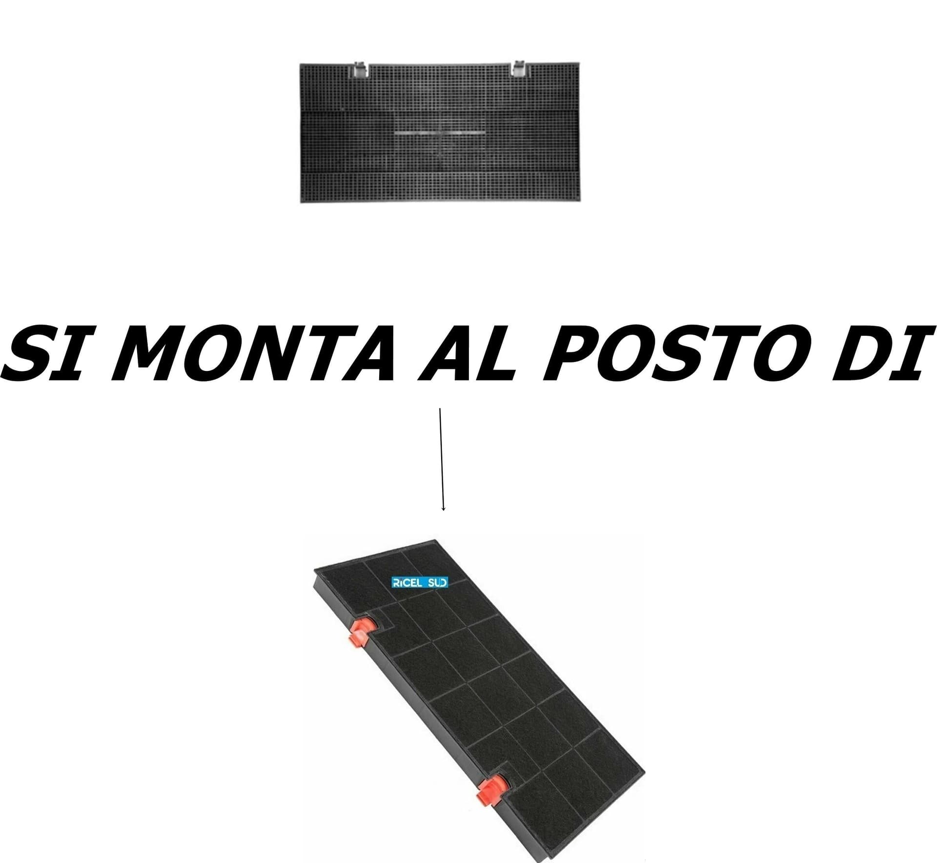 FILTRO CAPPA ELICA WHIRLPOOL Mod. 150 -- 435 x 216 h 28 mm SMEG MC F 300 in prodotto EuroStore07 - Alatri, commercioVirtuoso.it