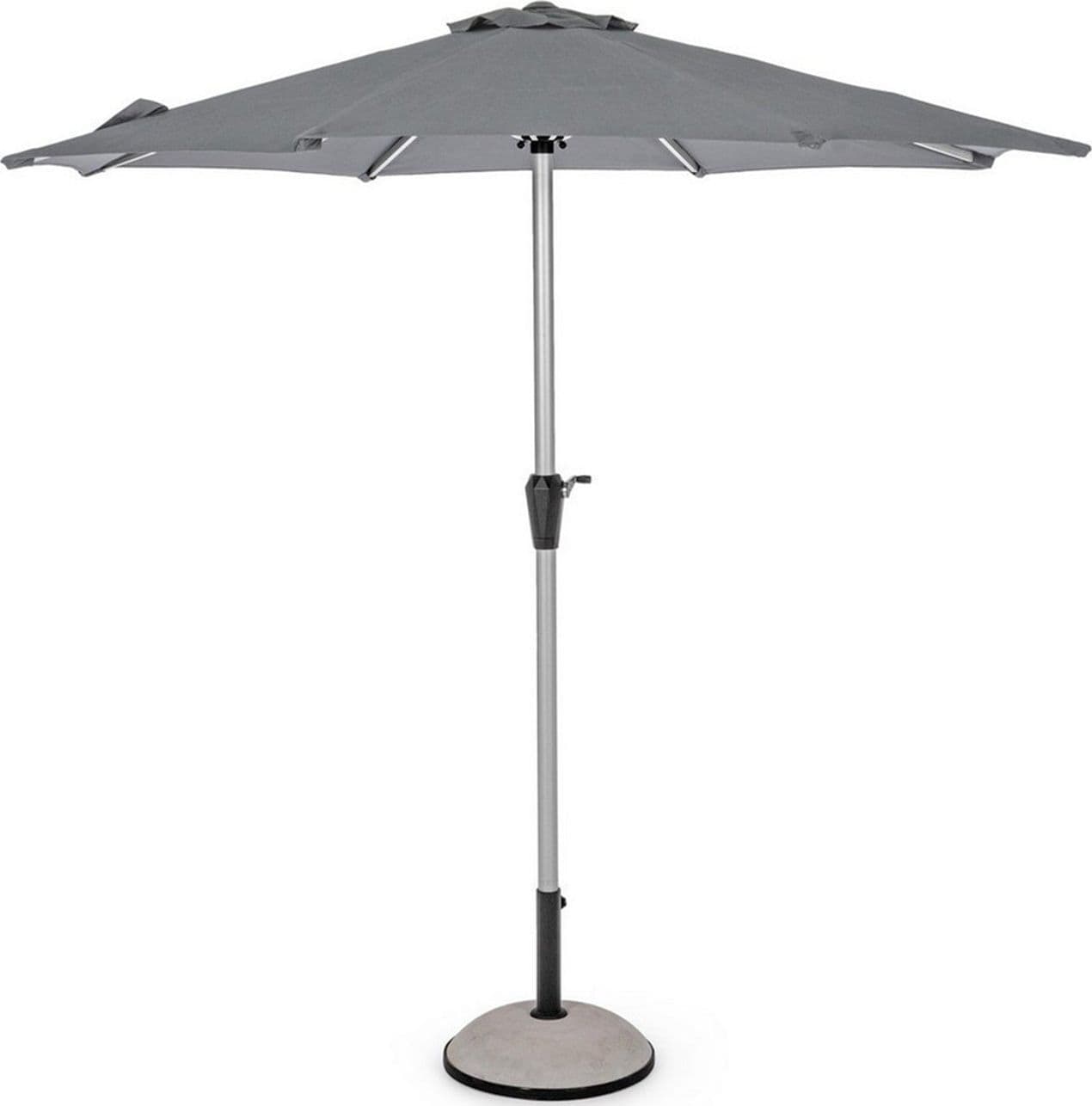 Ombrellone "Vienna" con struttura in alluminio con telo scuro e camino antivento – 250 cm – Andrea Bizzotto Spa – moderno