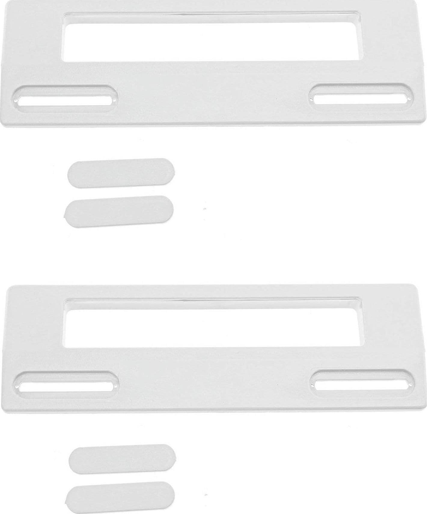 2 MANIGLIE  FRIGORIFERO UNIVERSALE BIANCA INTERASSE FORI da113 A 166  ** MF 2