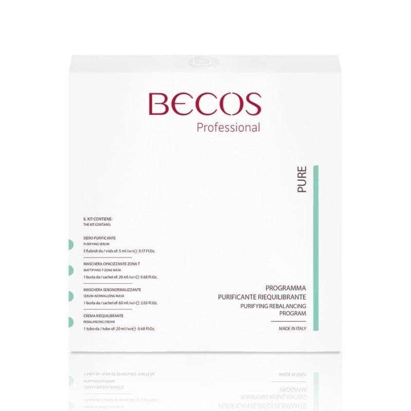 Becos pure programma purificante opacizzante 5 trattamenti monouso 50ml