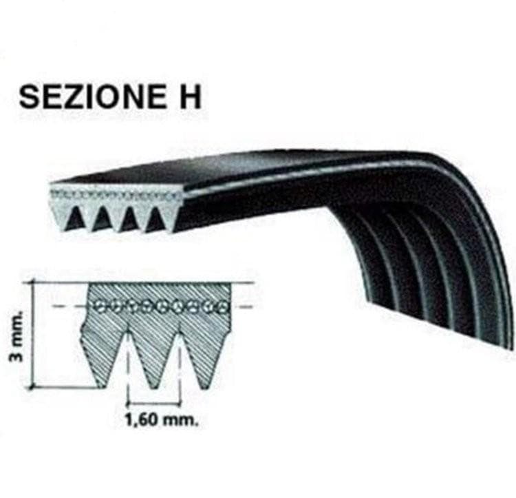 CINGHIA LAVATRICE 1200 H8 RIGATA POLY V CANDY 46000003 LV 127 in prodotto EuroStore07 - Alatri, commercioVirtuoso.it