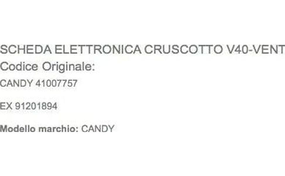 SCHEDA ELETTRONICA LAVASTOVIGLIE 49007819 ORIGINALE CANDY in prodotto EuroStore07 - Alatri, commercioVirtuoso.it