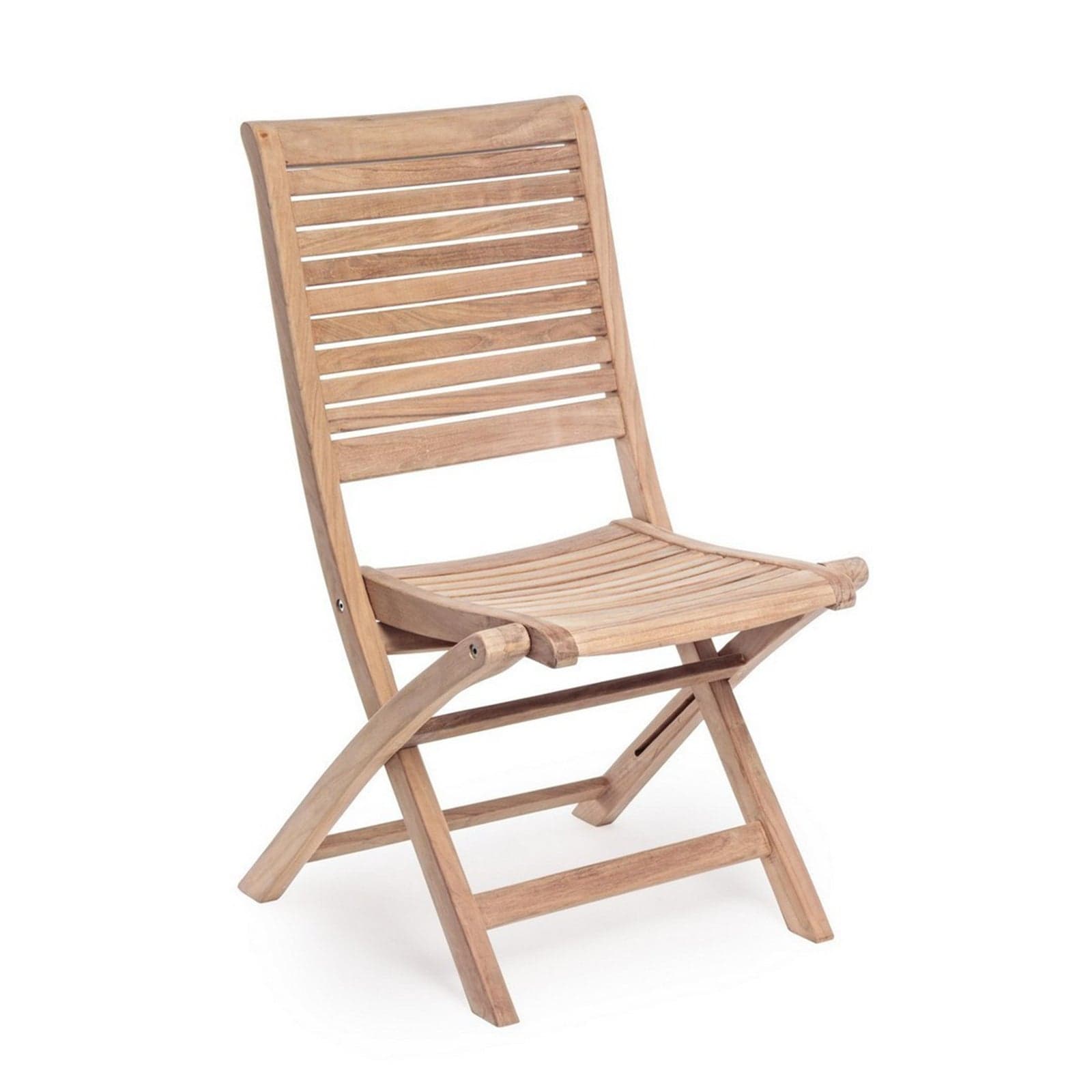 Sedia "Maryland" struttura in legno di Teak, pieghevole, per esterno da 44.5 cm - 21