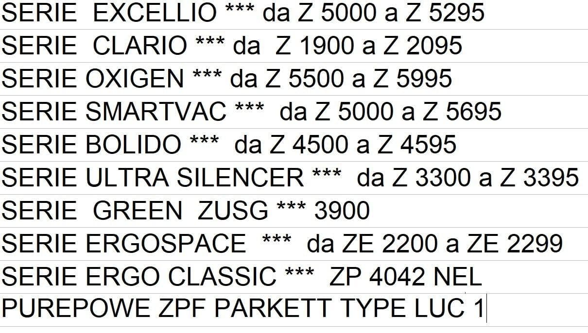 8 SACCHETTI ASPIRAPOLVERE ELECTROLUX EXCELLIO CLARIO OXIGEN BOLIDO SMARTVAC PH17 in prodotto EuroStore07 - Alatri, commercioVirtuoso.it