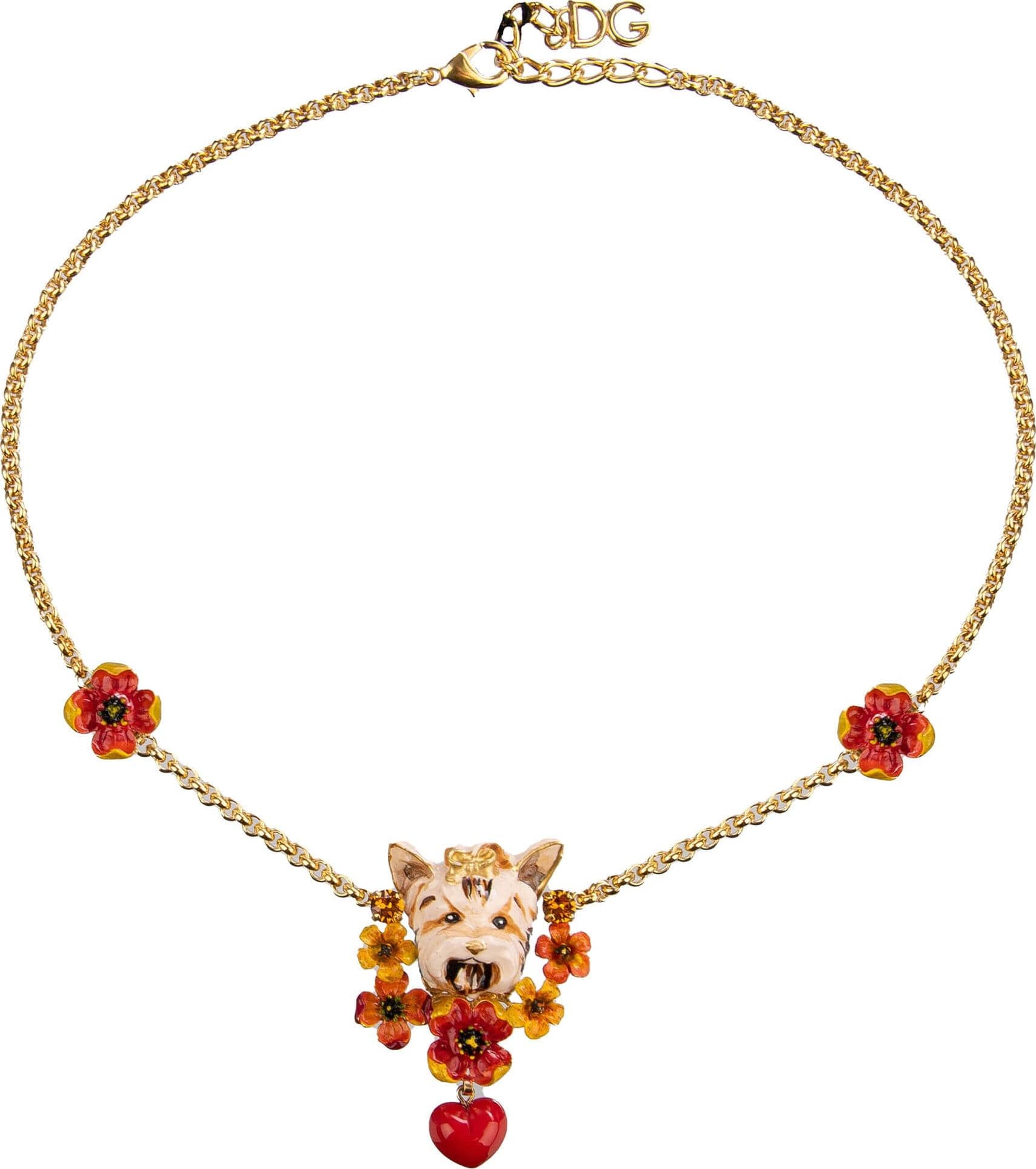 DOLCE & GABBANA Collana cane Terrier con fiore in Collane Scontolo.net - Potenza, commercioVirtuoso.it