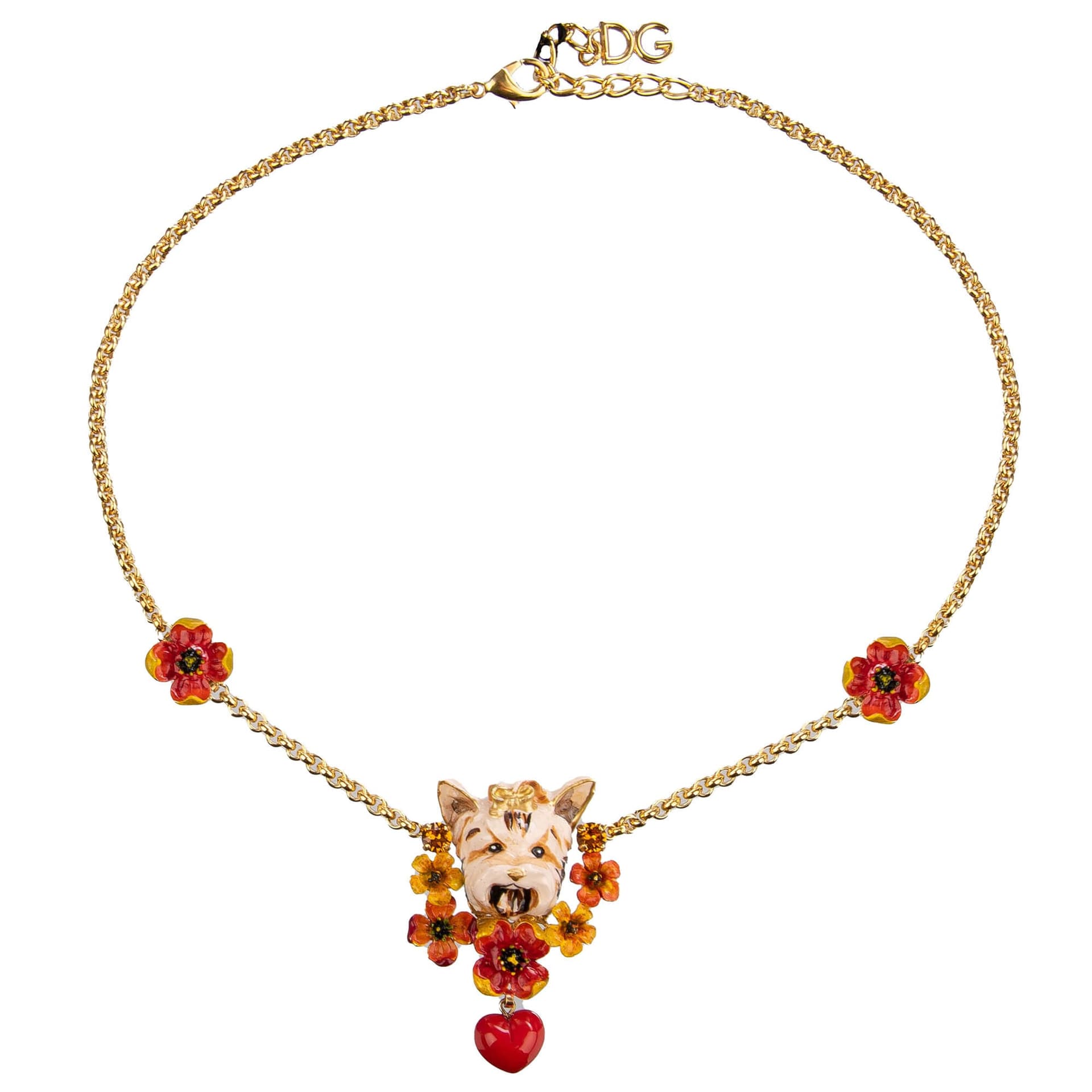 DOLCE & GABBANA Collana cane Terrier con fiore in Collane Scontolo.net - Potenza, commercioVirtuoso.it