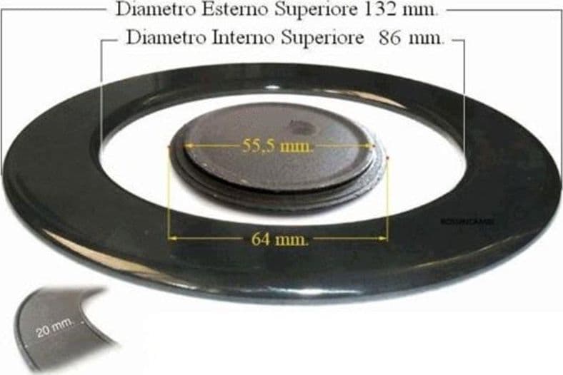 SPARTIFIAMMA PER CUCINA A GAS GERMANIA / LOFRA SMALTATO NERO OPACO -- S 5356 in prodotto EuroStore07 - Alatri, commercioVirtuoso.it