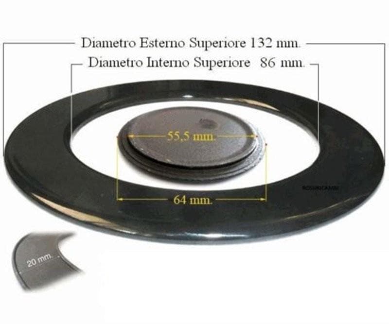 SPARTIFIAMMA PER CUCINA A GAS GERMANIA / LOFRA SMALTATO NERO OPACO -- S 5356 in prodotto EuroStore07 - Alatri, commercioVirtuoso.it