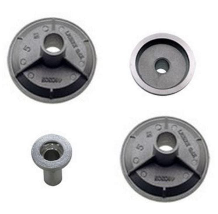 BRUCIATORI PER CUCINA GAS BOMPANI BOREAL 4 PZ IN ALLUMINIO 2 GRANDI COD B 0419