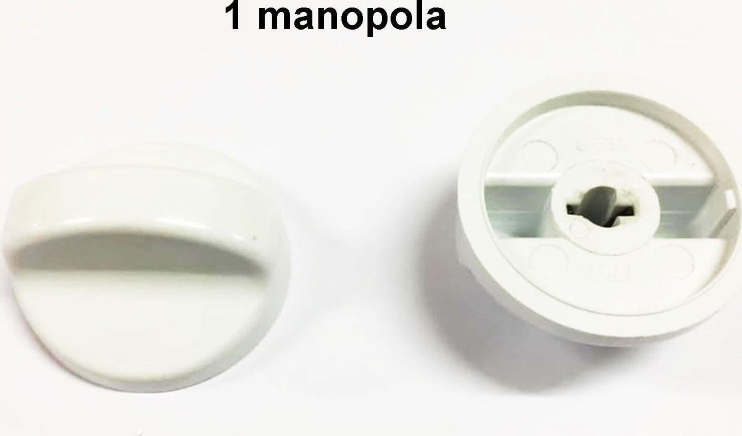 MANOPOLA CUCINA A GAS UNIVERSALE BIANCA PASSO MM 6 GAMBO INCASS- 4 MM 1 PZ M7024