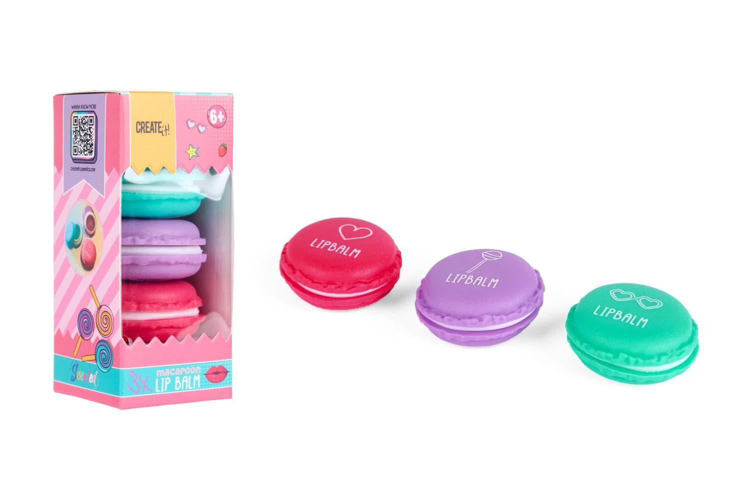 Create it Candy Macaron Lip Balm 3pz in Balsamo Scontolo.net - Potenza, commercioVirtuoso.it