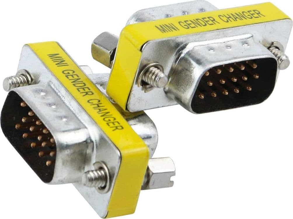 Mini Gender Changer VGA DB 15 poli HD M/M in  Scontolo.net - Potenza, commercioVirtuoso.it