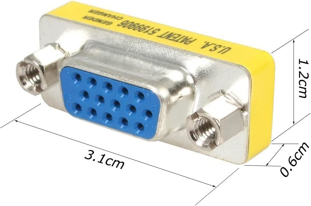 Mini Gender Changer VGA DB 15 poli HD M/F in  Scontolo.net - Potenza, commercioVirtuoso.it