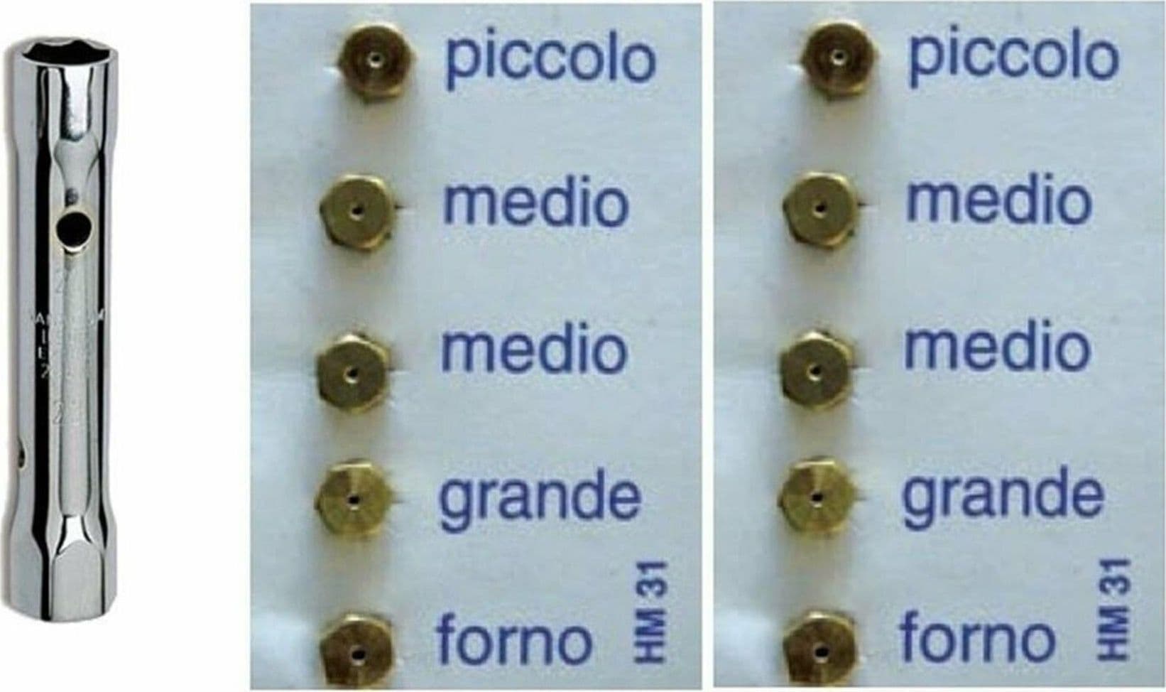 10 UGELLI UNIVERSALI A GAS BOMBOLA GPL CUCINE GAS + CHIAVE A TUBO 6 / 7 2 MEDI in prodotto EuroStore07 - Alatri, commercioVirtuoso.it