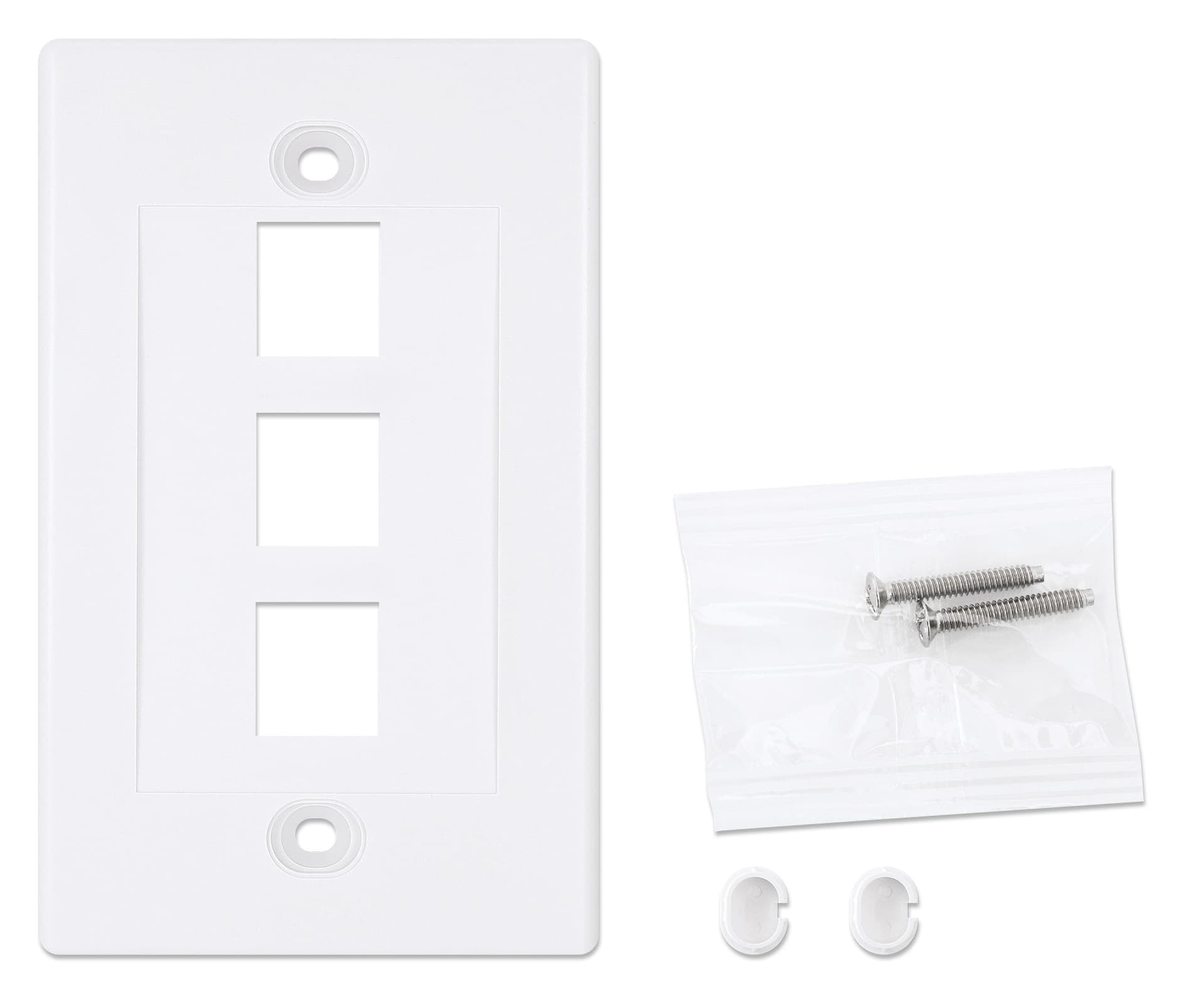 Placca Porta Frutti 3 Posti Mod.503 Bianco in Placche combinate interruttori e prese Scontolo.net - Potenza, commercioVirtuoso.it