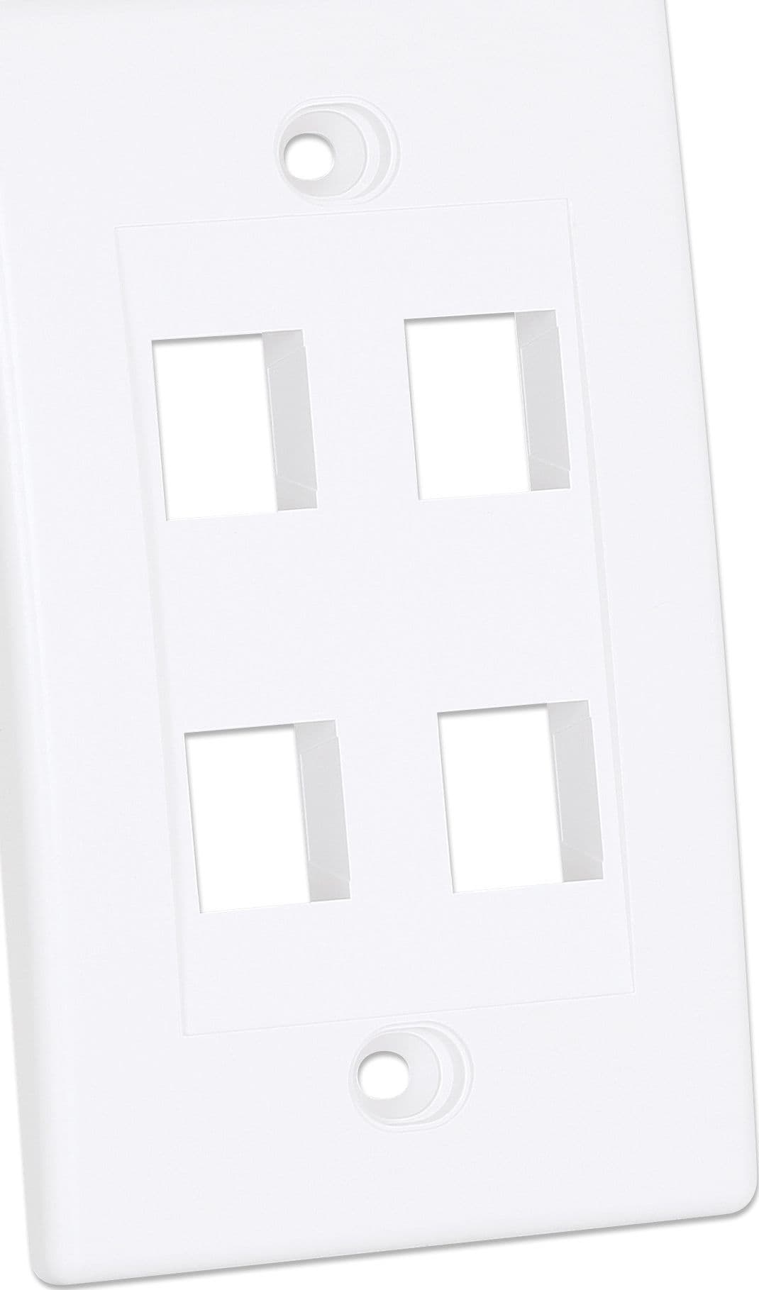 Placca Porta Frutti 4 Posti Mod.503 Bianco in Placche combinate interruttori e prese Scontolo.net - Potenza, commercioVirtuoso.it