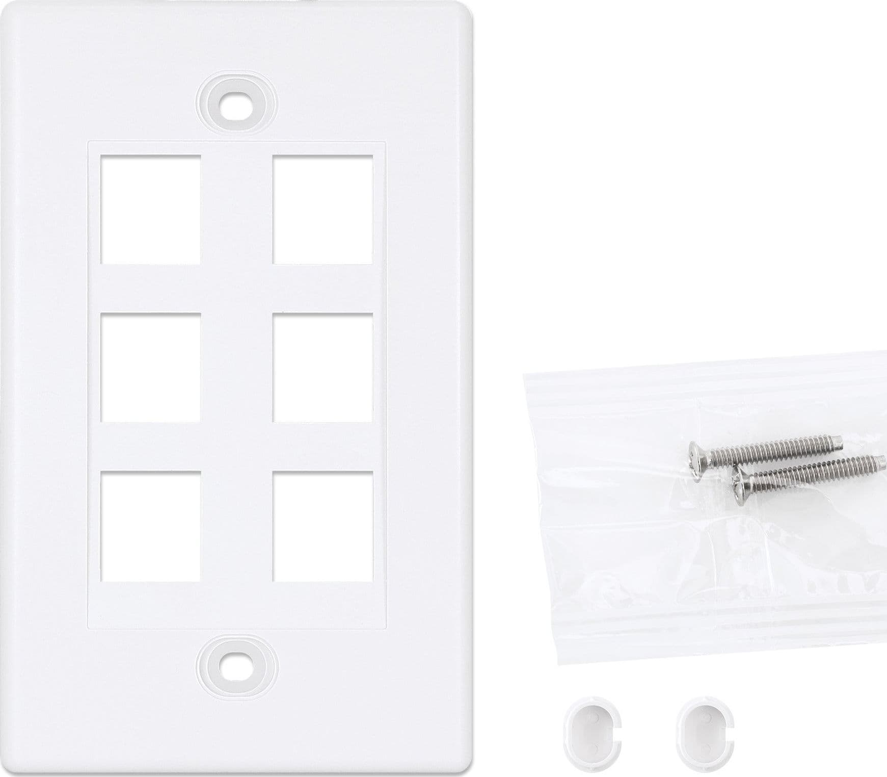 Placca Porta Frutti 6 Posti Mod.503 Bianco in Placche combinate interruttori e prese Scontolo.net - Potenza, commercioVirtuoso.it