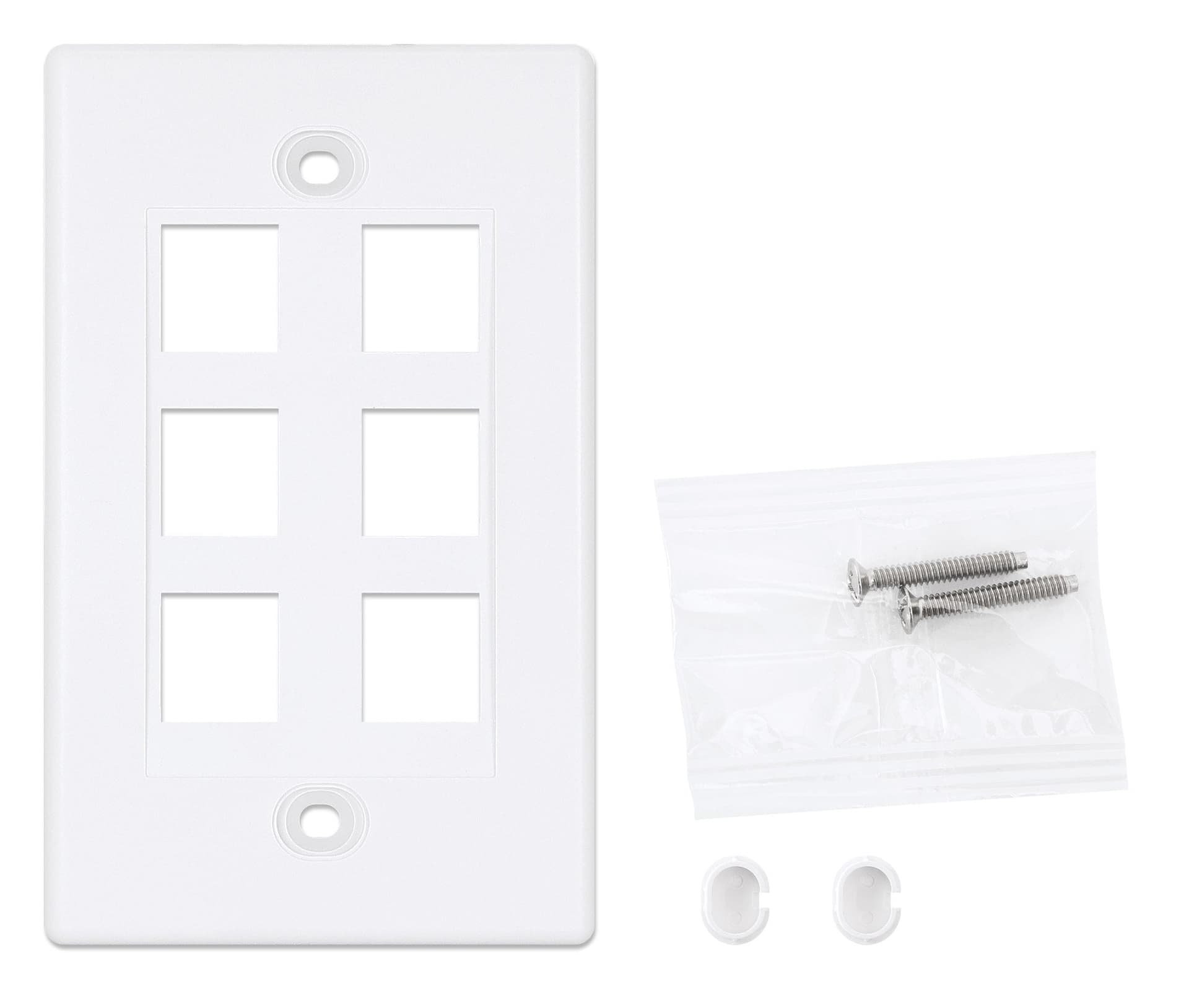 Placca Porta Frutti 6 Posti Mod.503 Bianco in Placche combinate interruttori e prese Scontolo.net - Potenza, commercioVirtuoso.it