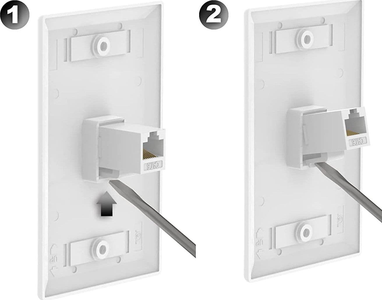 Accoppiatore RJ45 F/F UTP Cat5e Keystone Bianco in Cavi Ethernet Scontolo.net - Potenza, commercioVirtuoso.it